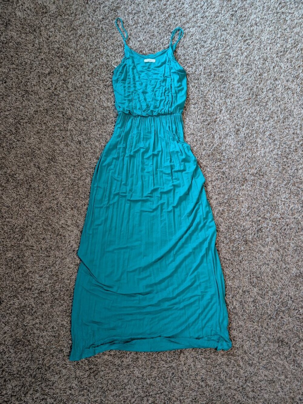 Lush Women's Summer Maxi Dress - Teal - Large